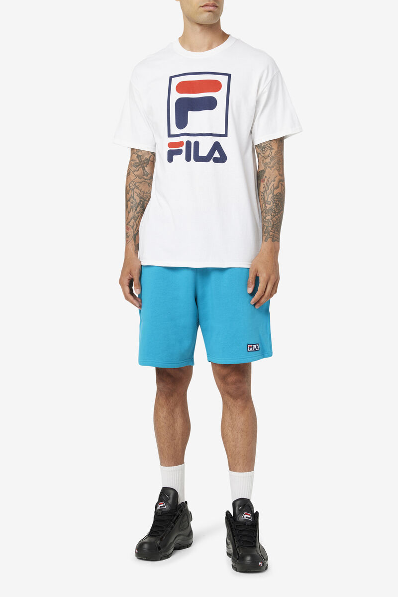 Fila Stacked Shirt White / Navy / Red | qaWRoBceWVo