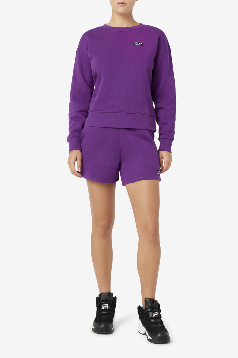 Fila Stina Crew Purple | 1EqUsVncSSH