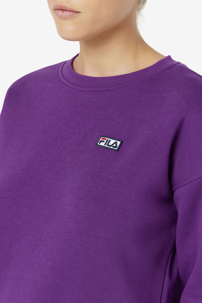 Fila Stina Crew Purple | 1EqUsVncSSH