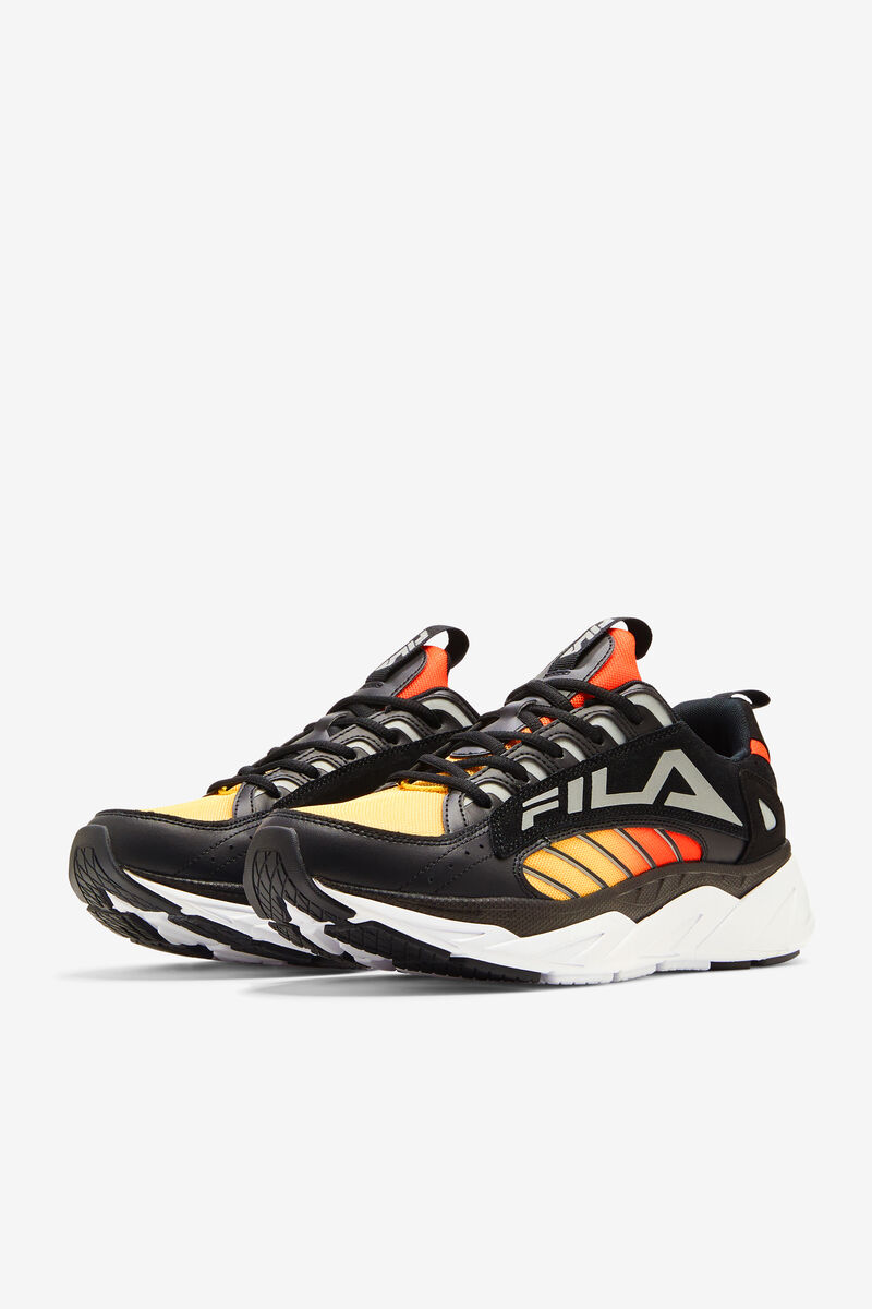 Fila Surefire Colorful Chunky Dad Sneaker | Fila Black / Lemon / Red Orange | ROZyFsAzBGm