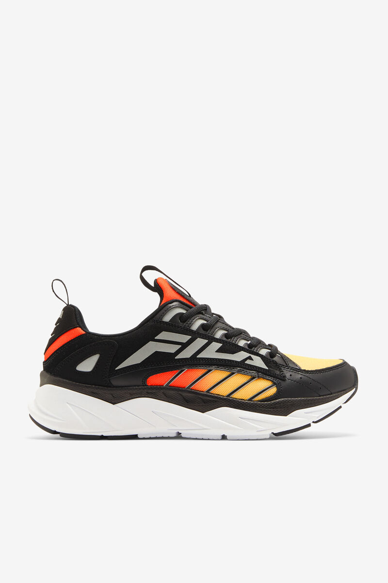 Fila Surefire Colorful Chunky Dad Sneaker | Fila Black / Lemon / Red Orange | ROZyFsAzBGm