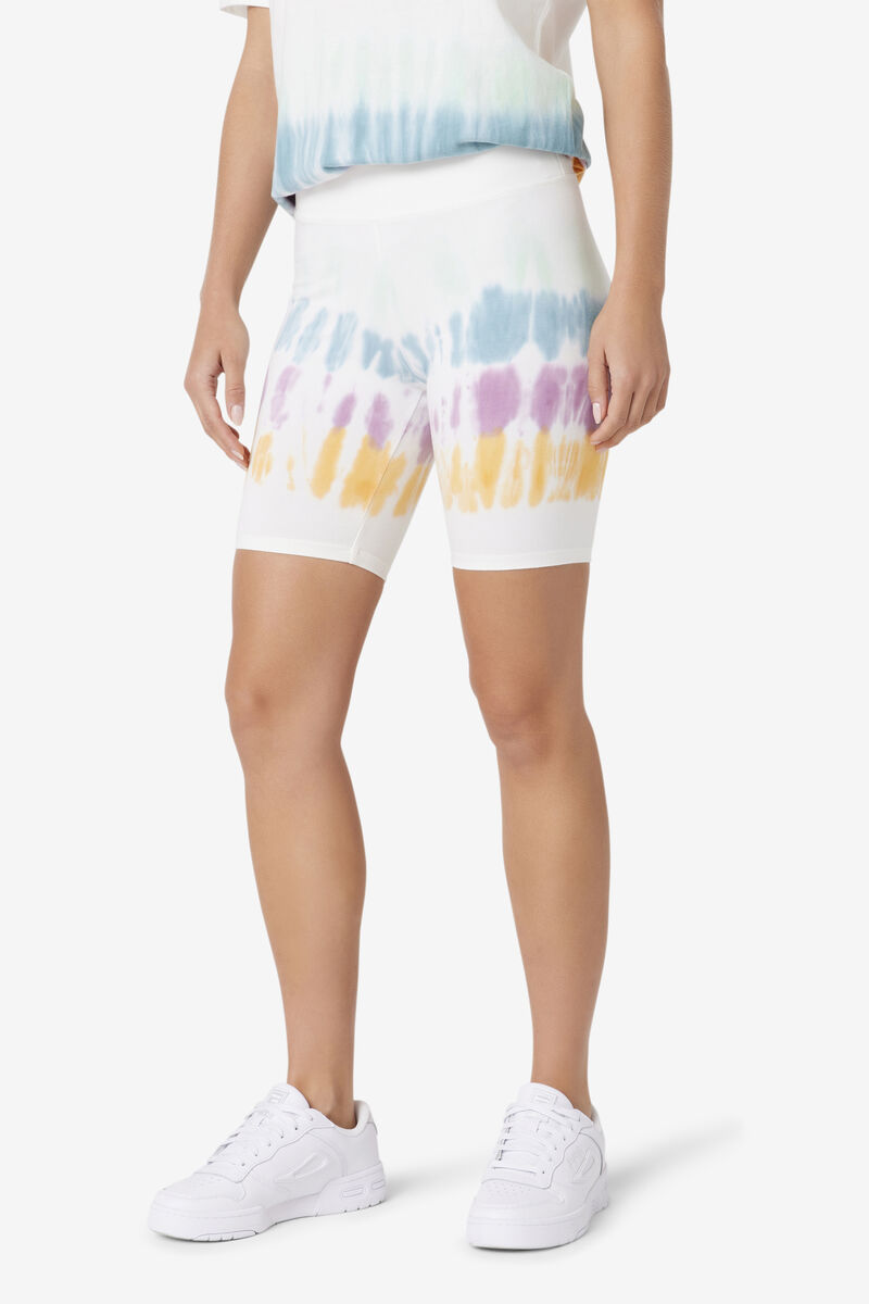 Fila Taima Tie Dye Bike Short White | 5azb5IkoOJO