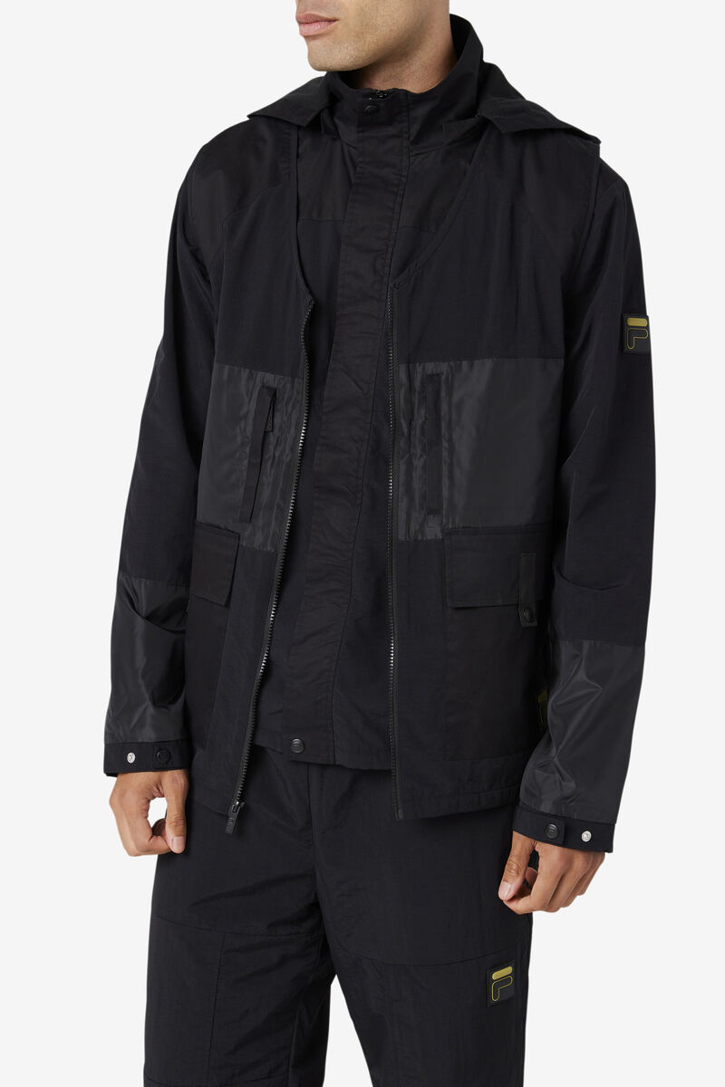 Fila Tate 3-in-1 Utility Jacket Black | vvwHHZJUnSH