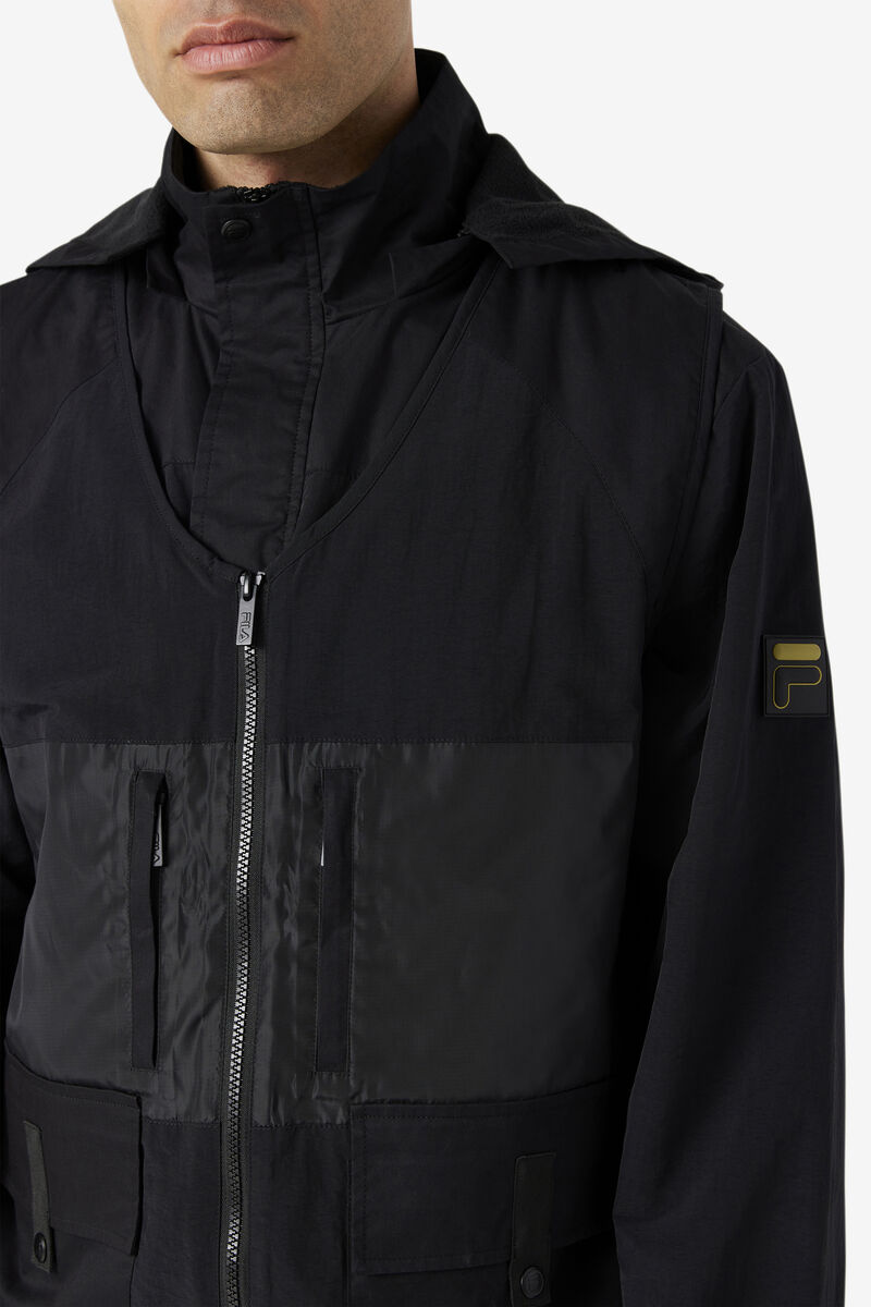 Fila Tate 3-in-1 Utility Jacket Black | vvwHHZJUnSH