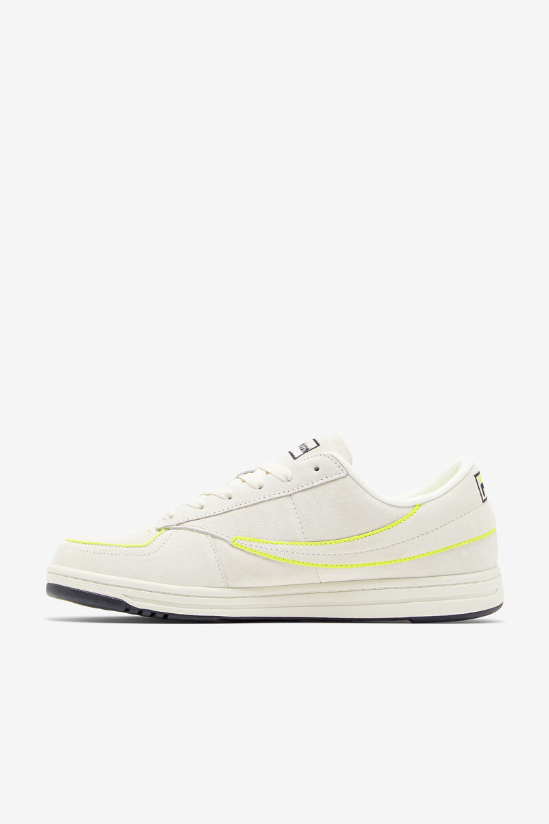 Fila Tennis 88 Premium X Msgm Designer Sneakers | Fila White / Black / Yellow | jCflfaGXbpl