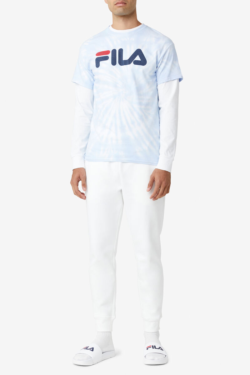 Fila Tie Dye Logo Light Blue | 3McyHENNIeE