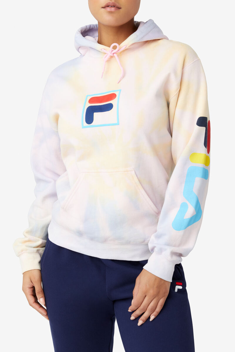 Fila Tie Dye Puff Hoodie Multicolor | MjsaU7CLs8H