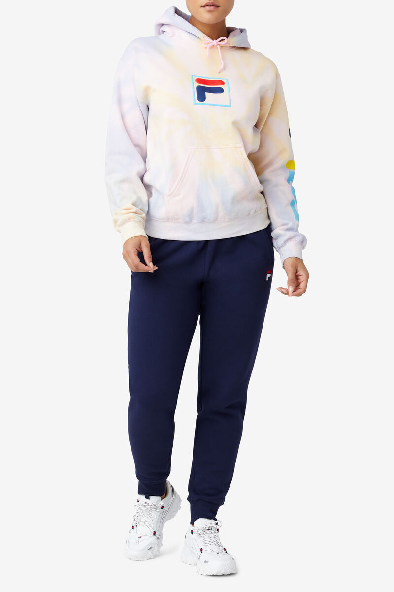 Fila Tie Dye Puff Hoodie Multicolor | MjsaU7CLs8H