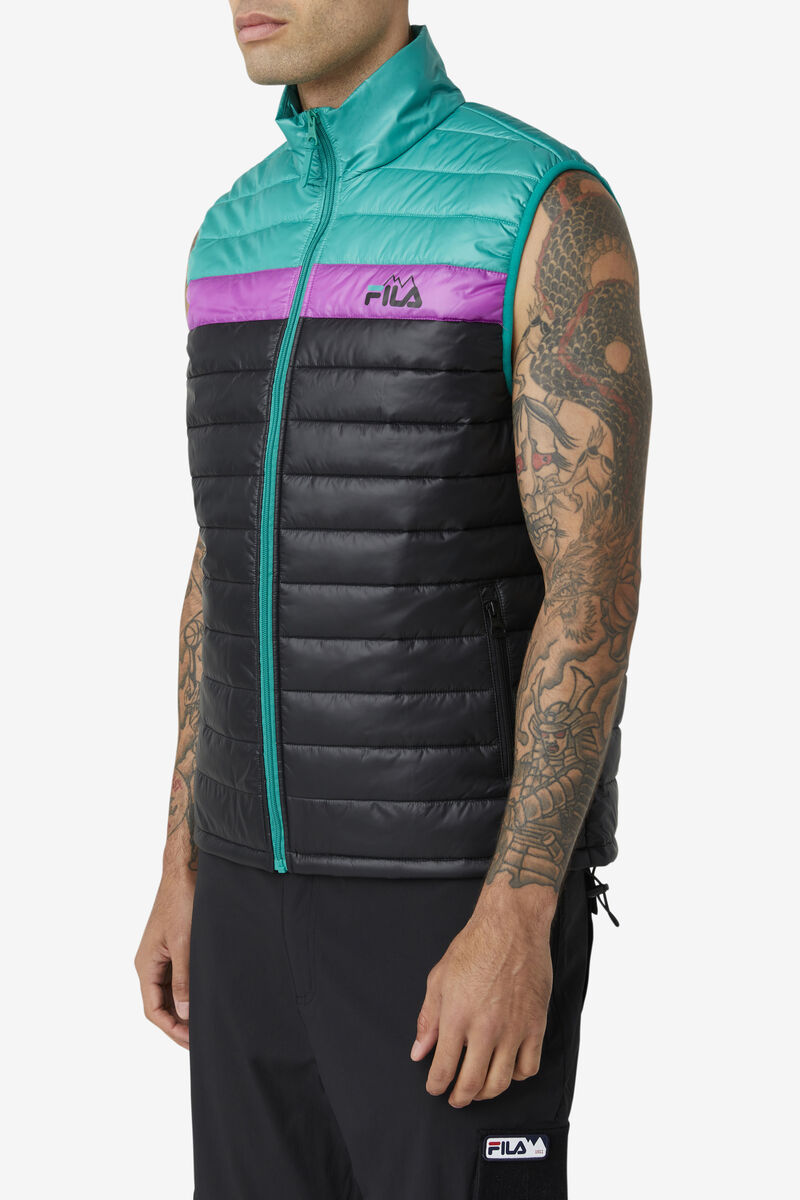 Fila Tri Vest Black / Green / Purple | 7A5jgDkyYGo