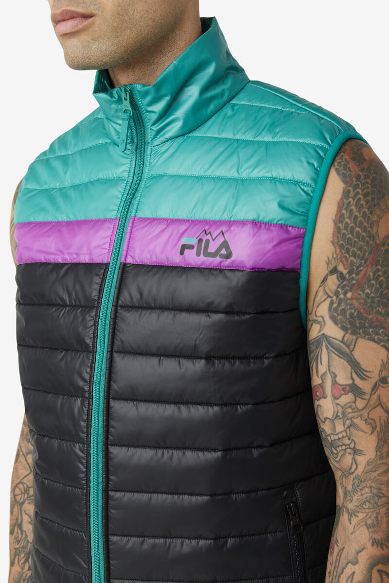 Fila Tri Vest Black / Green / Purple | 7A5jgDkyYGo