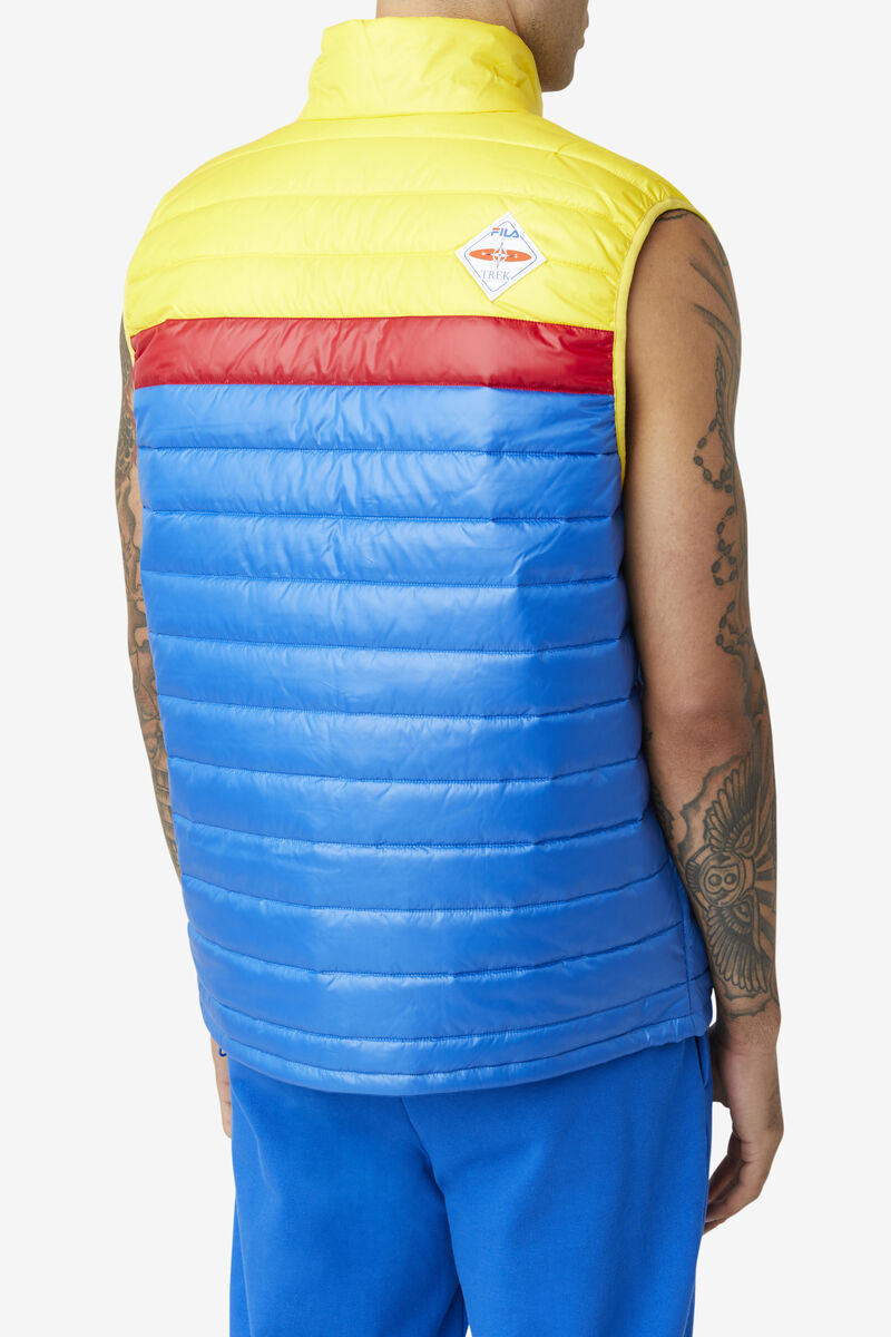 Fila Tri Vest Blue / Lemon / Red | PuNtJ6vANGs