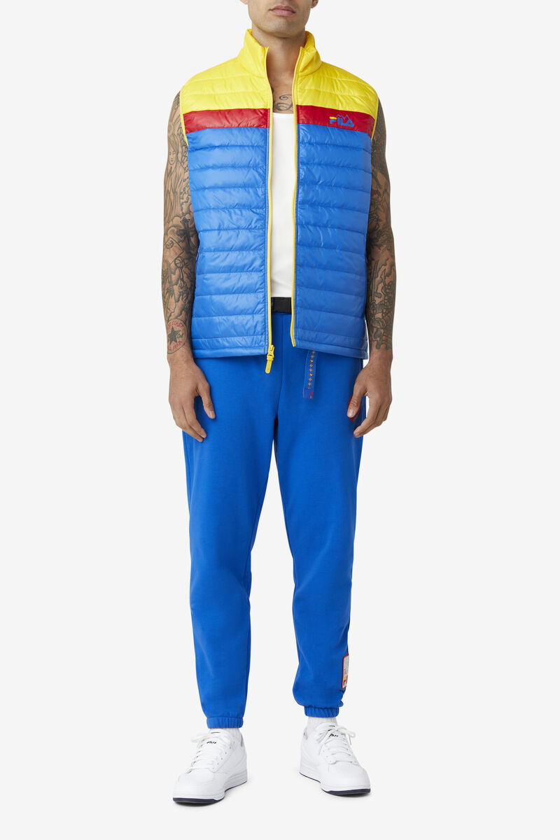 Fila Tri Vest Blue / Lemon / Red | PuNtJ6vANGs