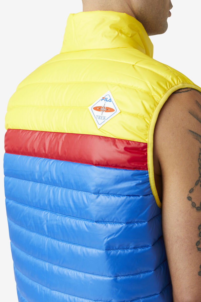 Fila Tri Vest Blue / Lemon / Red | PuNtJ6vANGs