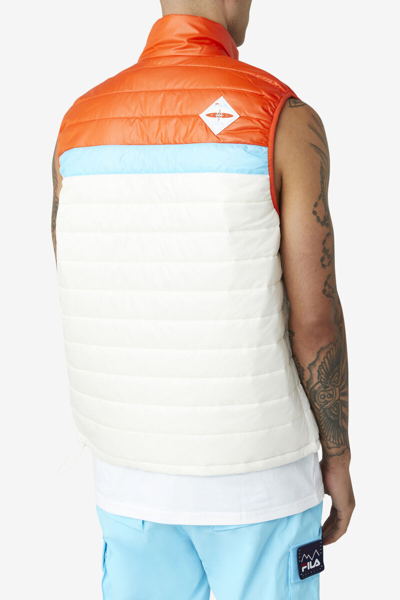 Fila Tri Vest Orange / Blue | d9ASpU66why