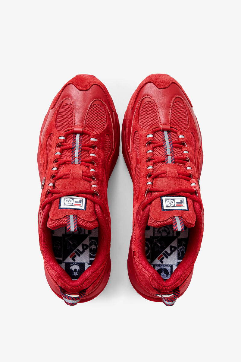 Fila Trigate Red Suede Chunky Sneakers X Brooks Brothers | Fila Red / Red / Red | K2jWZqZpa1V