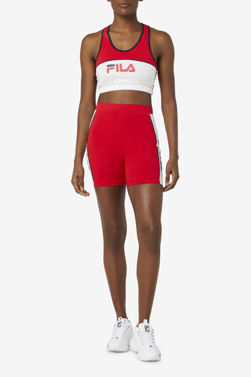 Fila Trina Bike Short Red / White / Navy | 5bHbDJ2gLxi