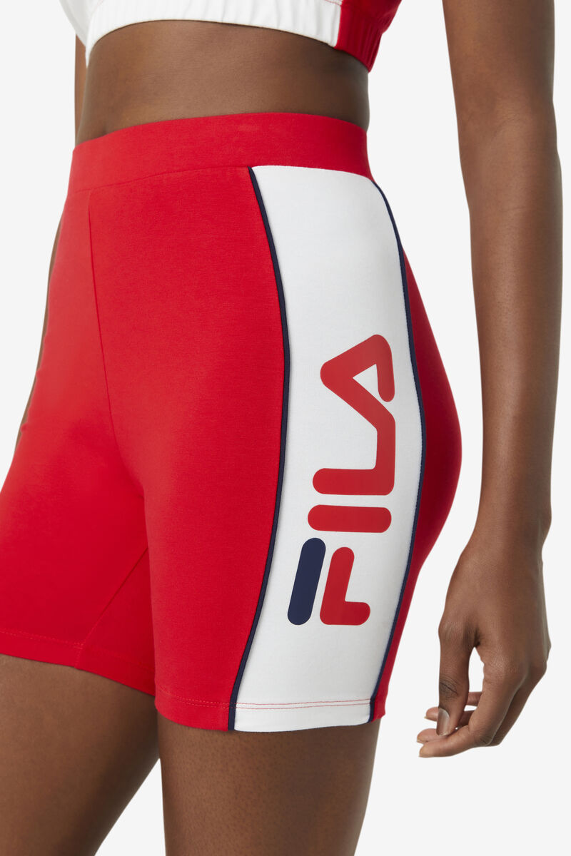 Fila Trina Bike Short Red / White / Navy | 5bHbDJ2gLxi