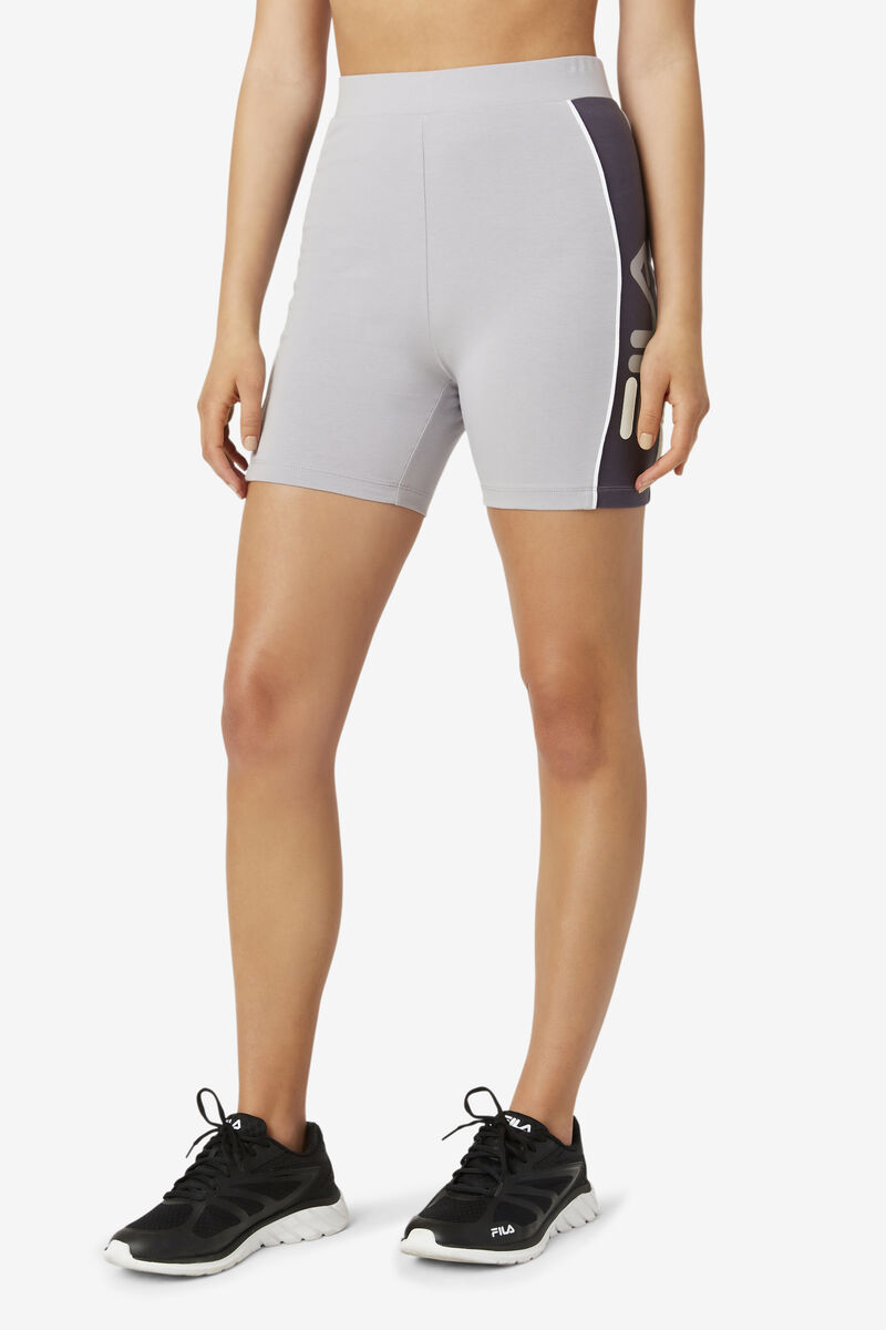 Fila Trina Bike Short Silver / White | jWMtjfklbqz