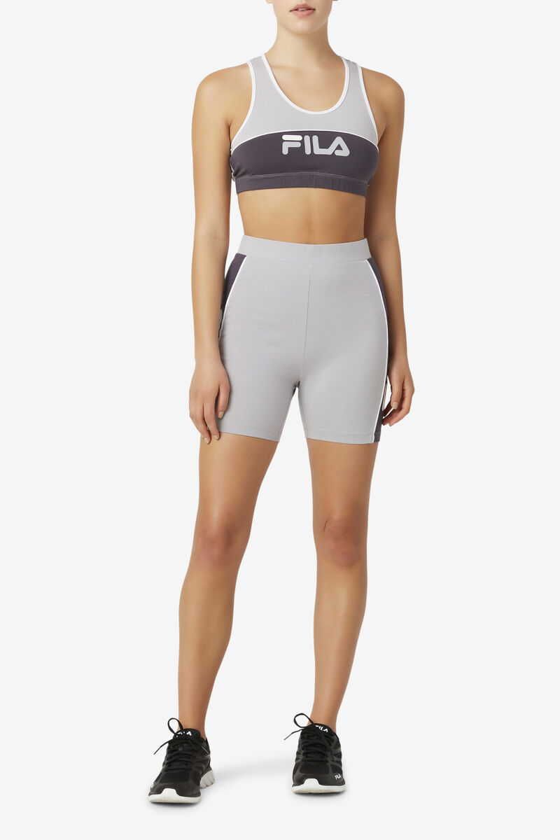 Fila Trina Bike Short Silver / White | jWMtjfklbqz