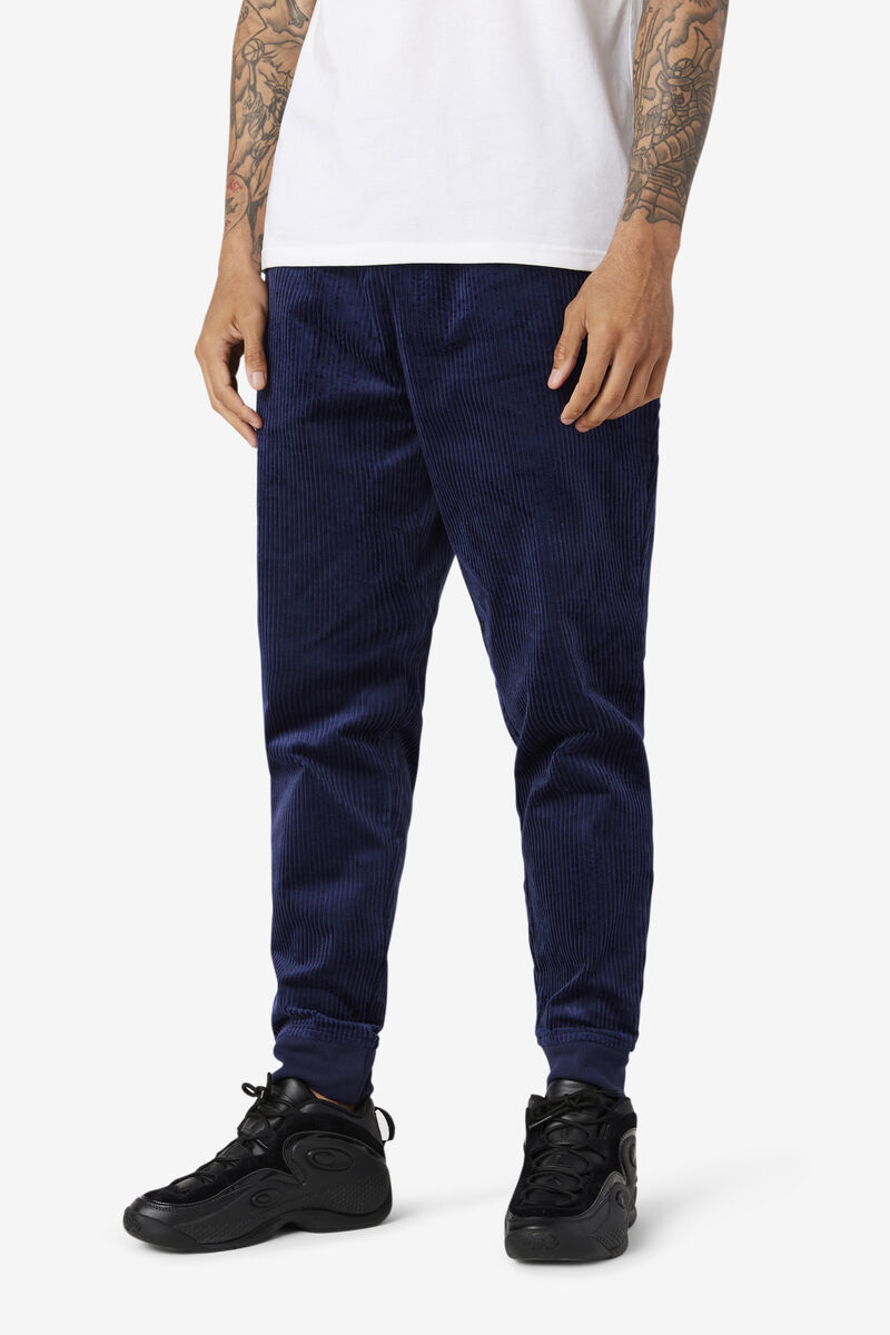 Fila Unnat Cord Joggers Navy | kDBBuGQIrN5