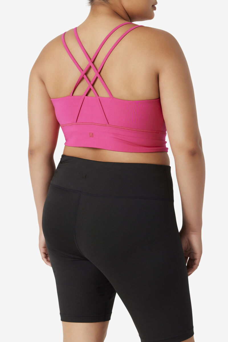 Fila Uplift Cross Back Bra Top Light Pink | GKvHOlet9QD