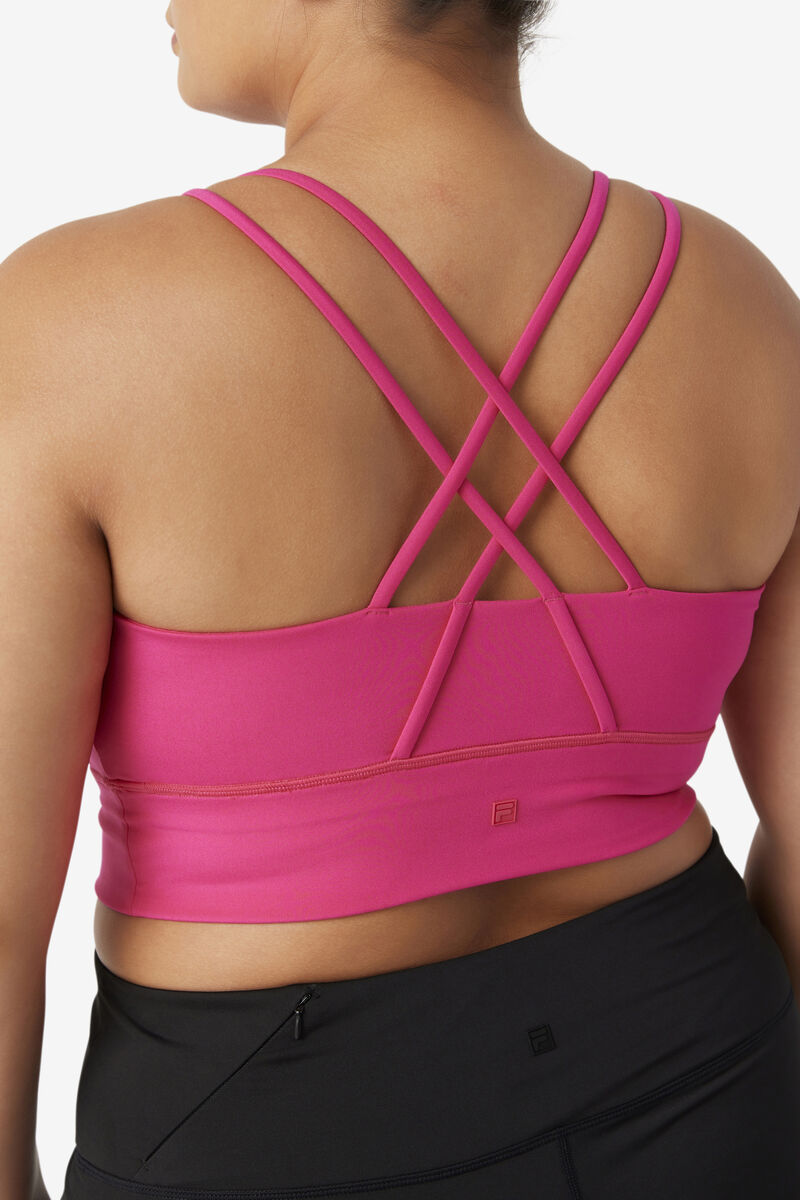 Fila Uplift Cross Back Bra Top Light Pink | GKvHOlet9QD