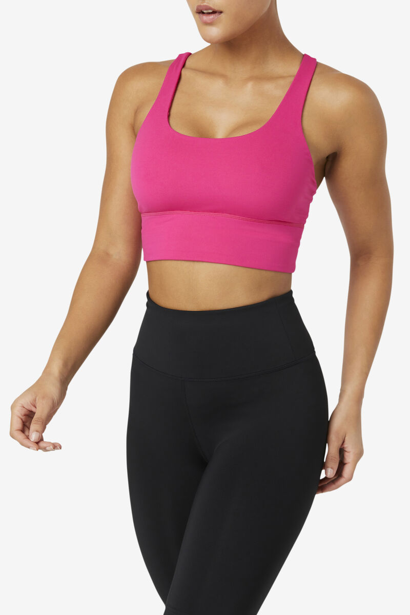 Fila Uplift Cross Back Bra Top Light Pink | TWwrM5ls1Jy