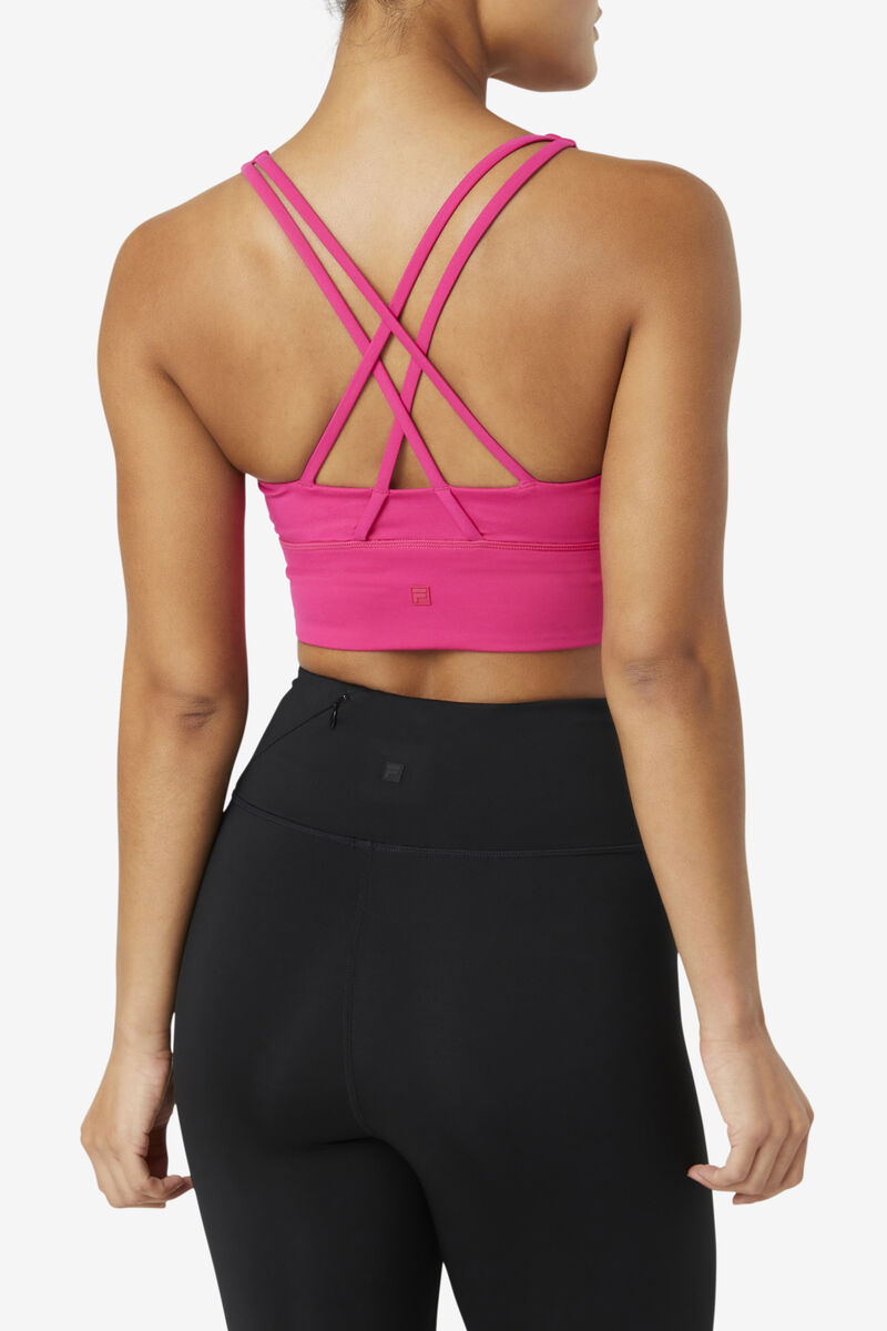 Fila Uplift Cross Back Bra Top Light Pink | TWwrM5ls1Jy