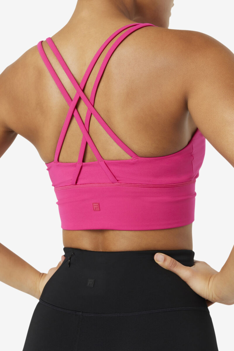 Fila Uplift Cross Back Bra Top Light Pink | TWwrM5ls1Jy