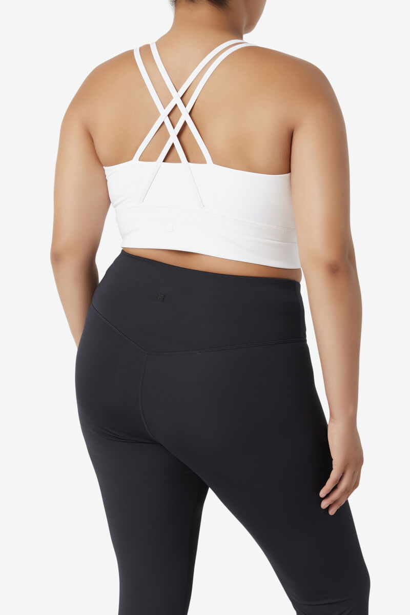 Fila Uplift Cross Back Bra Top White | tBjoh9s3c6o