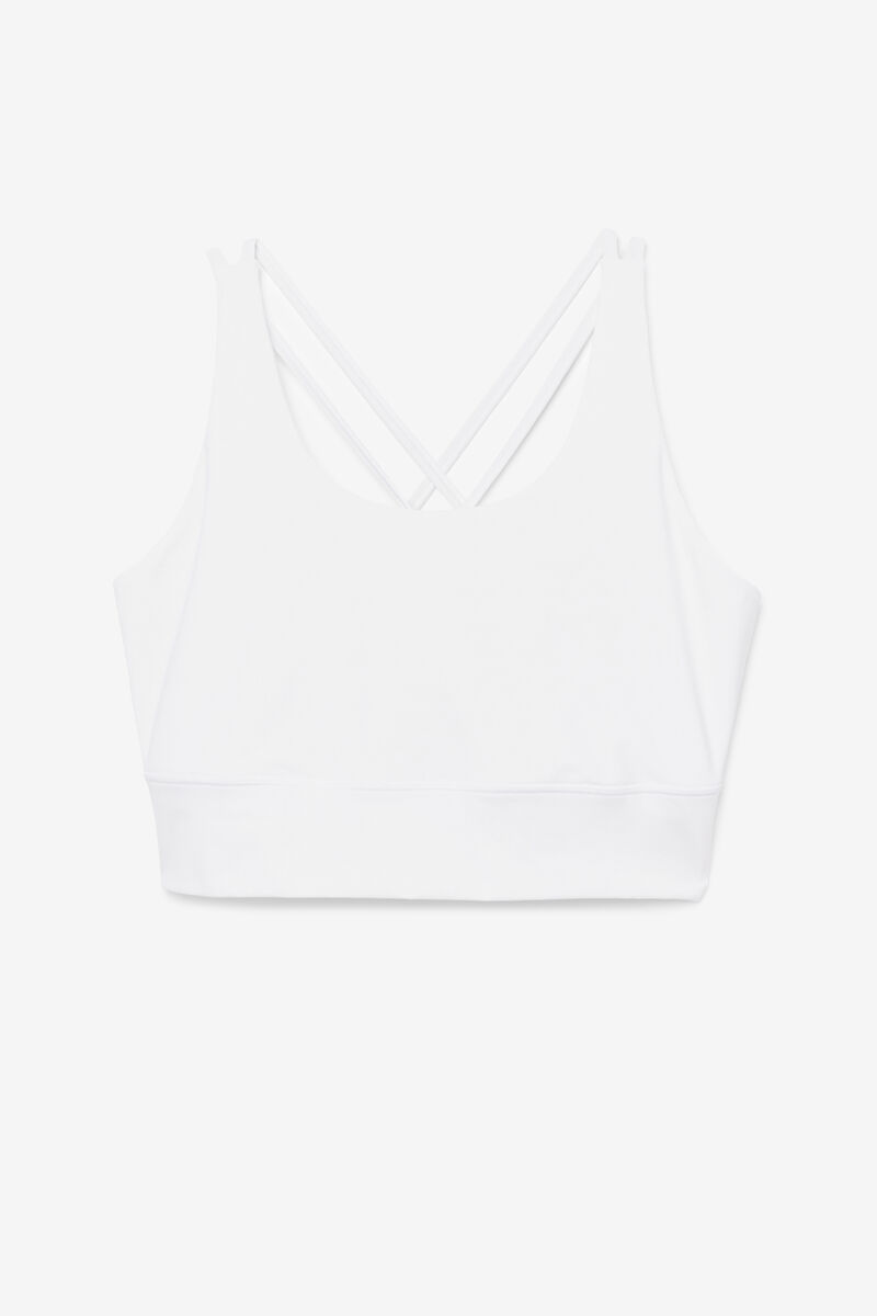 Fila Uplift Cross Back Bra Top White | tBjoh9s3c6o