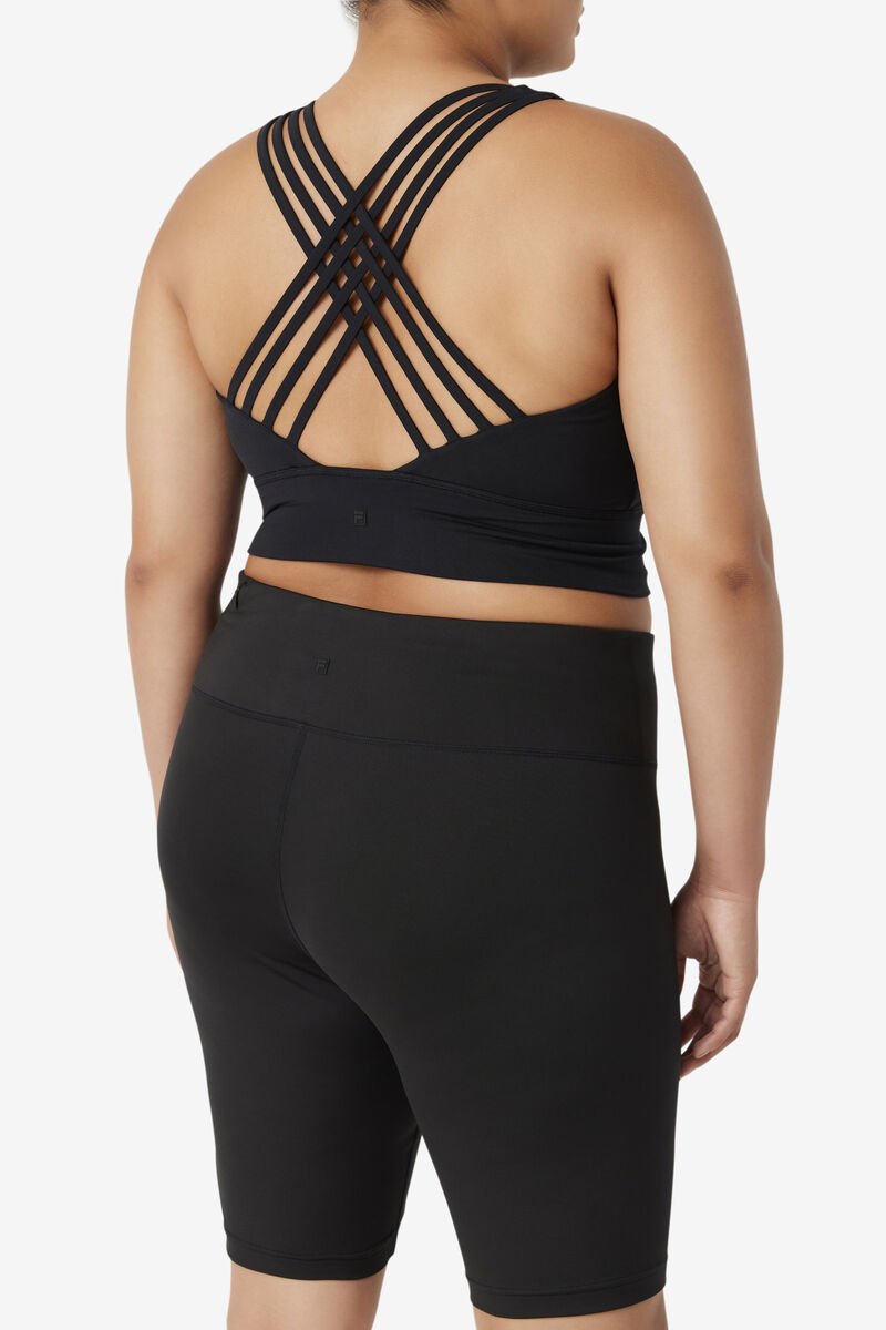 Fila Uplift High Neck Sports Bra Black | FcelRMjKJAY