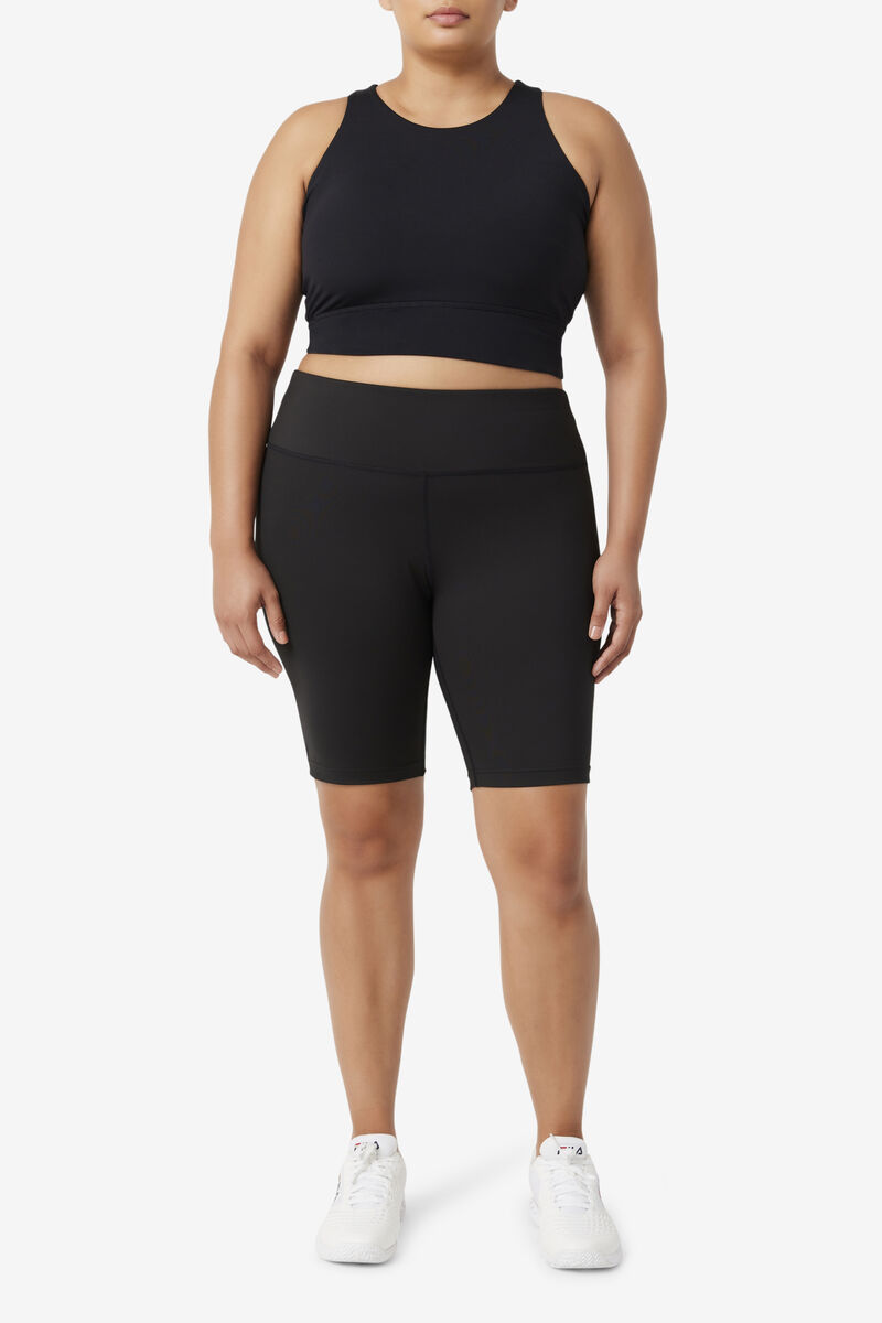 Fila Uplift High Neck Sports Bra Black | FcelRMjKJAY