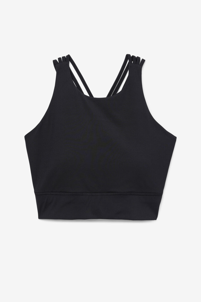 Fila Uplift High Neck Sports Bra Black | FcelRMjKJAY