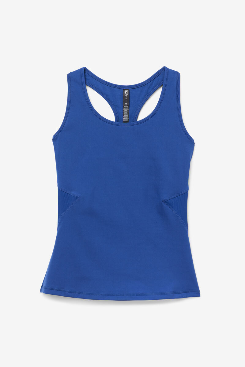 Fila Uplift Open Racerback Tank Top Navy / Black | 4QasmWRoR5t