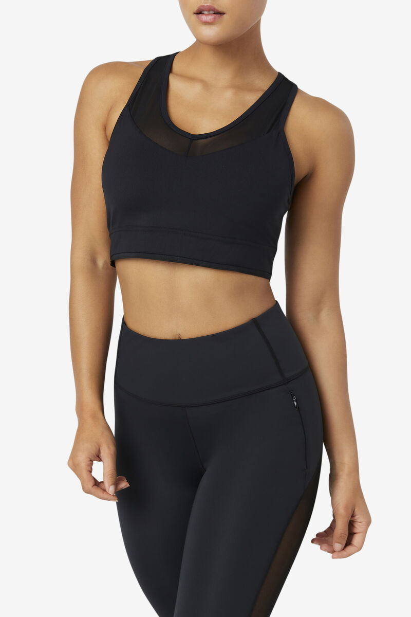 Fila Uplift Racerback Bra Top Black | kldz3OX5jML