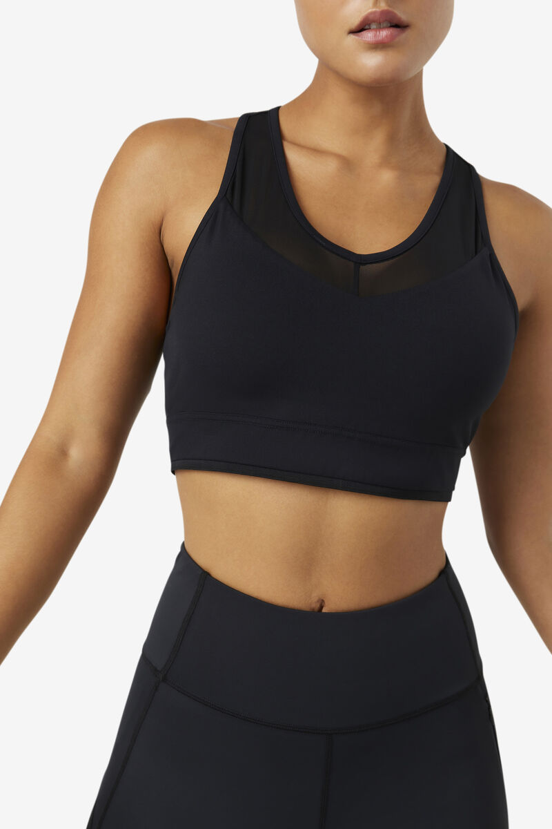 Fila Uplift Racerback Bra Top Black | kldz3OX5jML