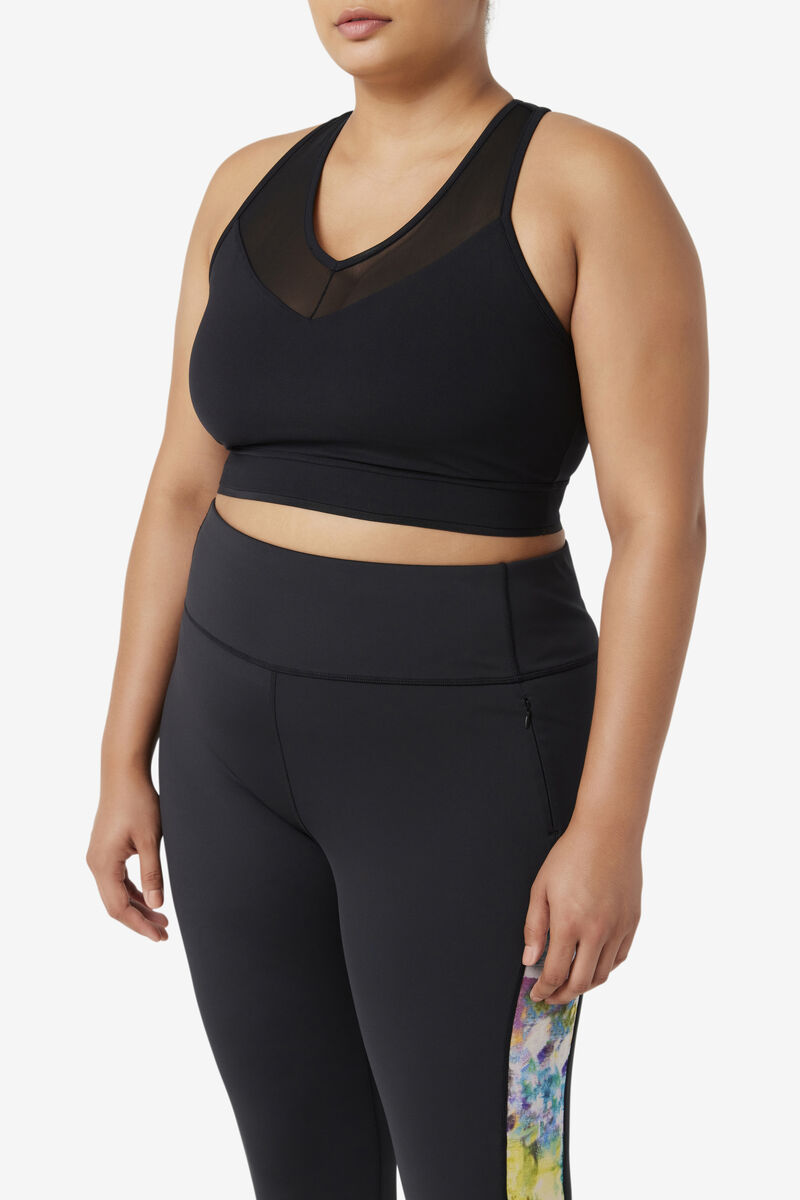 Fila Uplift Racerback Bra Top Black | sQgaNGtmH3d