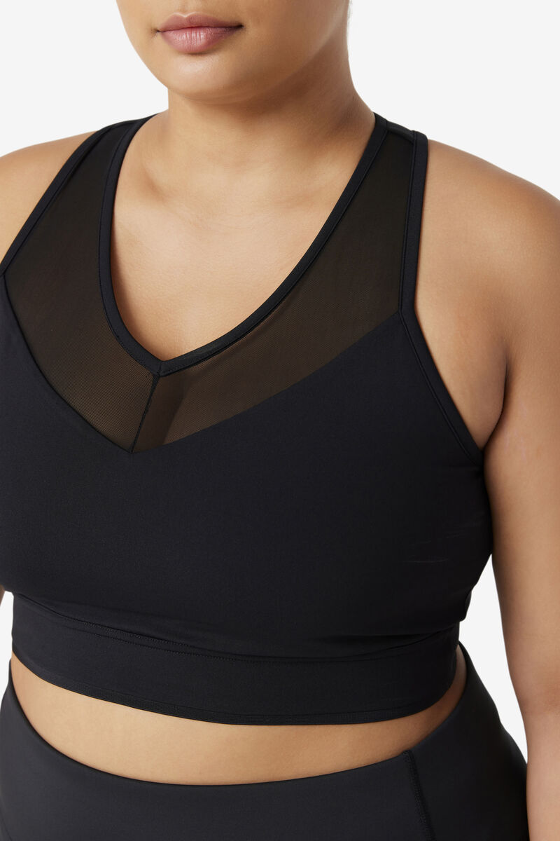 Fila Uplift Racerback Bra Top Black | sQgaNGtmH3d