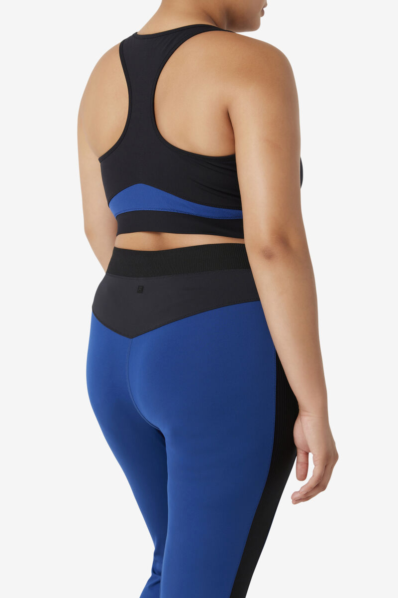 Fila Uplift Racerback Sports Bra Black / Navy | OVirqMbyA2p