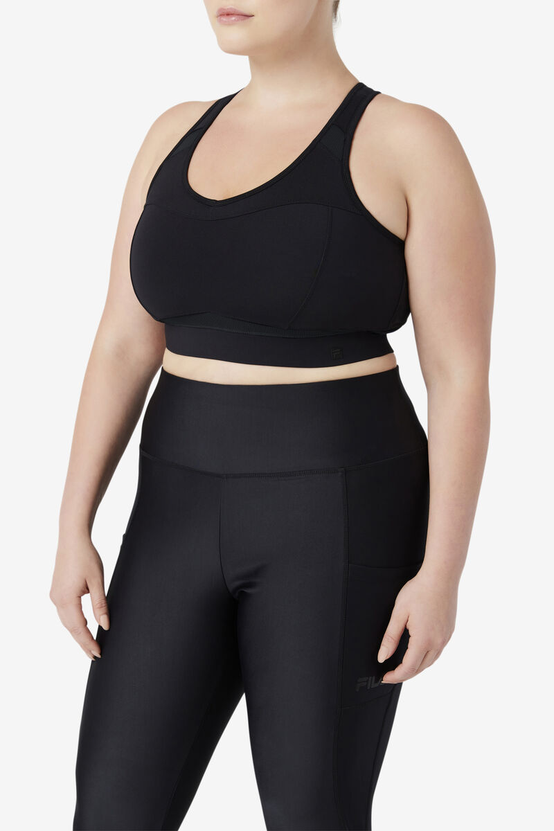 Fila Uplift Racerback Sports Bra Black | SUfRY8d556C