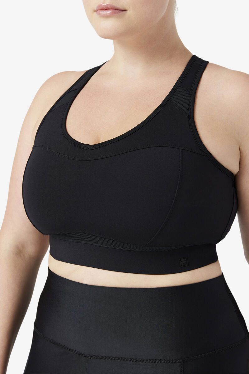 Fila Uplift Racerback Sports Bra Black | SUfRY8d556C