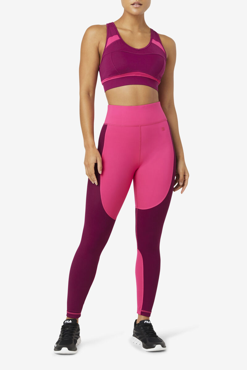 Fila Uplift Racerback Sports Bra Purple / Light Pink | Mv1mVdXxzX4