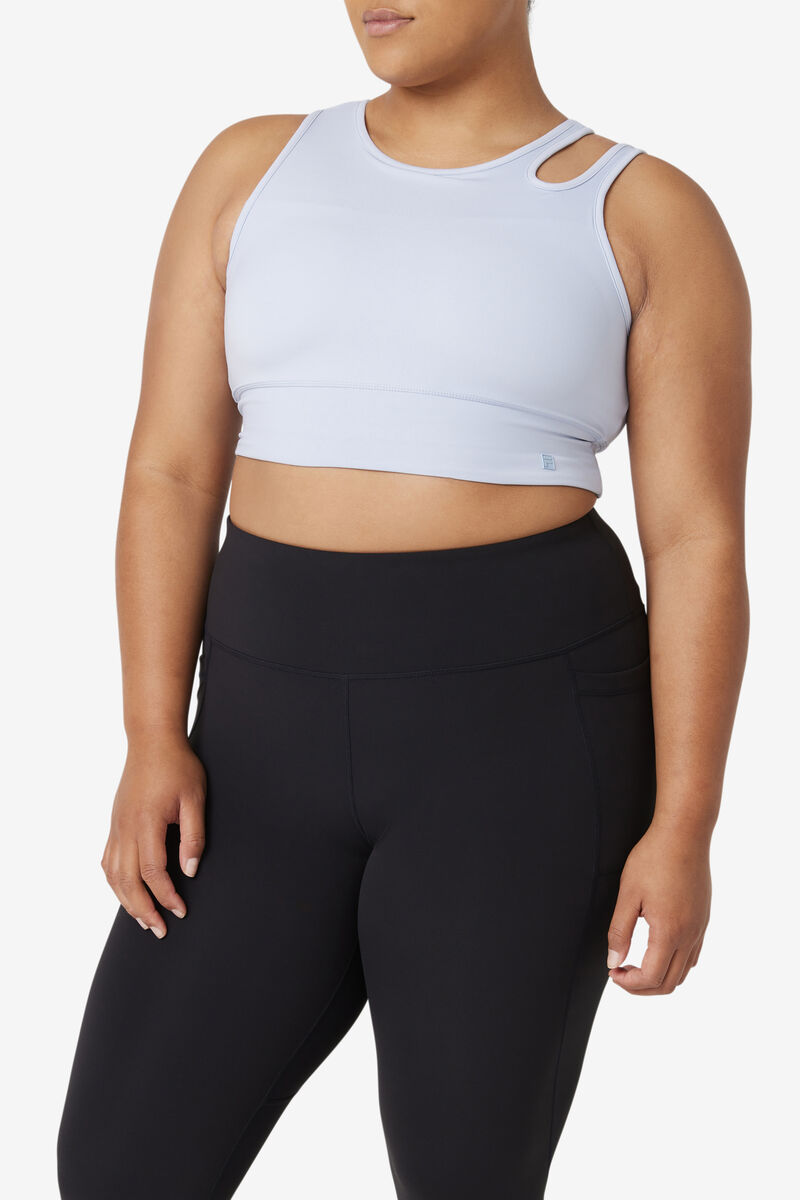 Fila Uplift Slice Crop Bra Top Blue | 1774vm12CDC