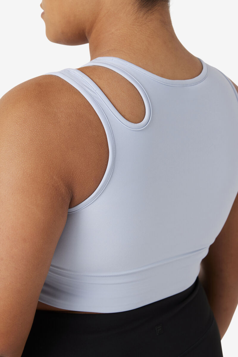 Fila Uplift Slice Crop Bra Top Blue | 1774vm12CDC