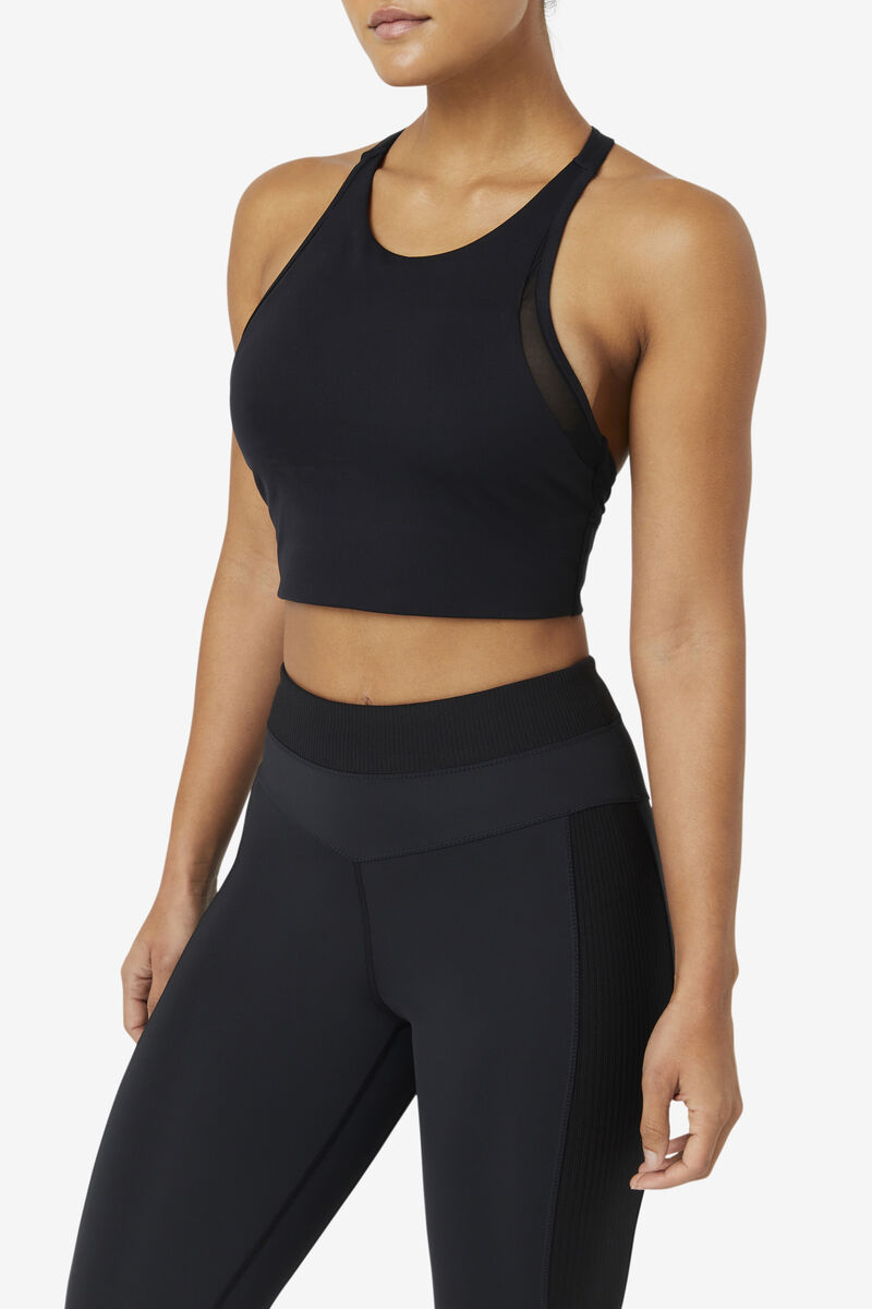 Fila Uplift T-back Sports Bra Black | cEbwSOo8Lk9