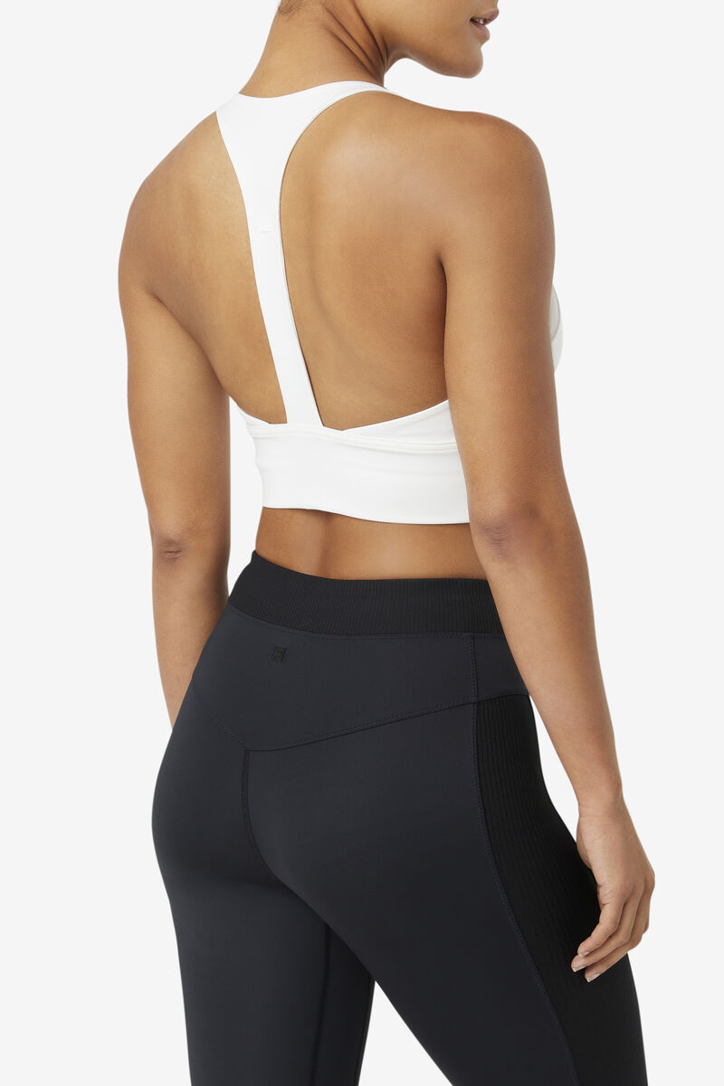 Fila Uplift T-back Sports Bra White | aH1BY5EqcPB