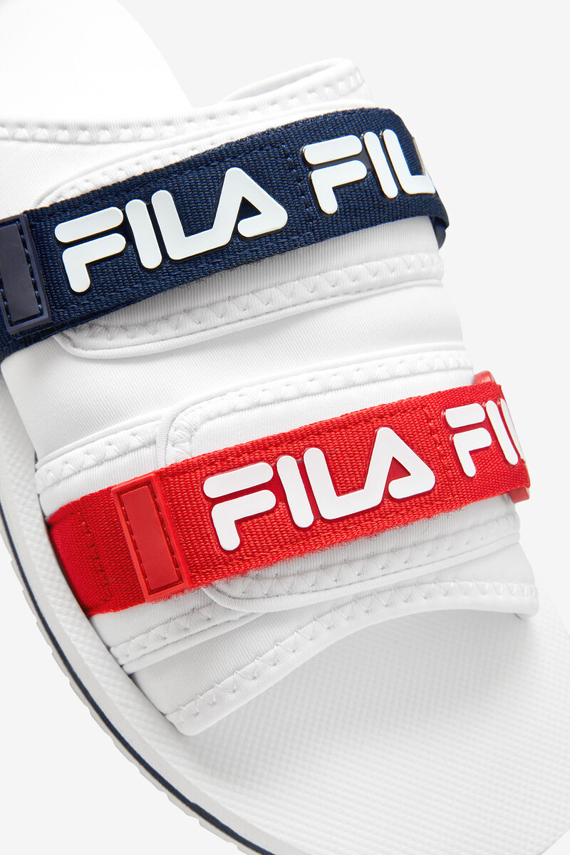 Fila Utility Silde White / Navy / Red | WrSqfe9F1hn