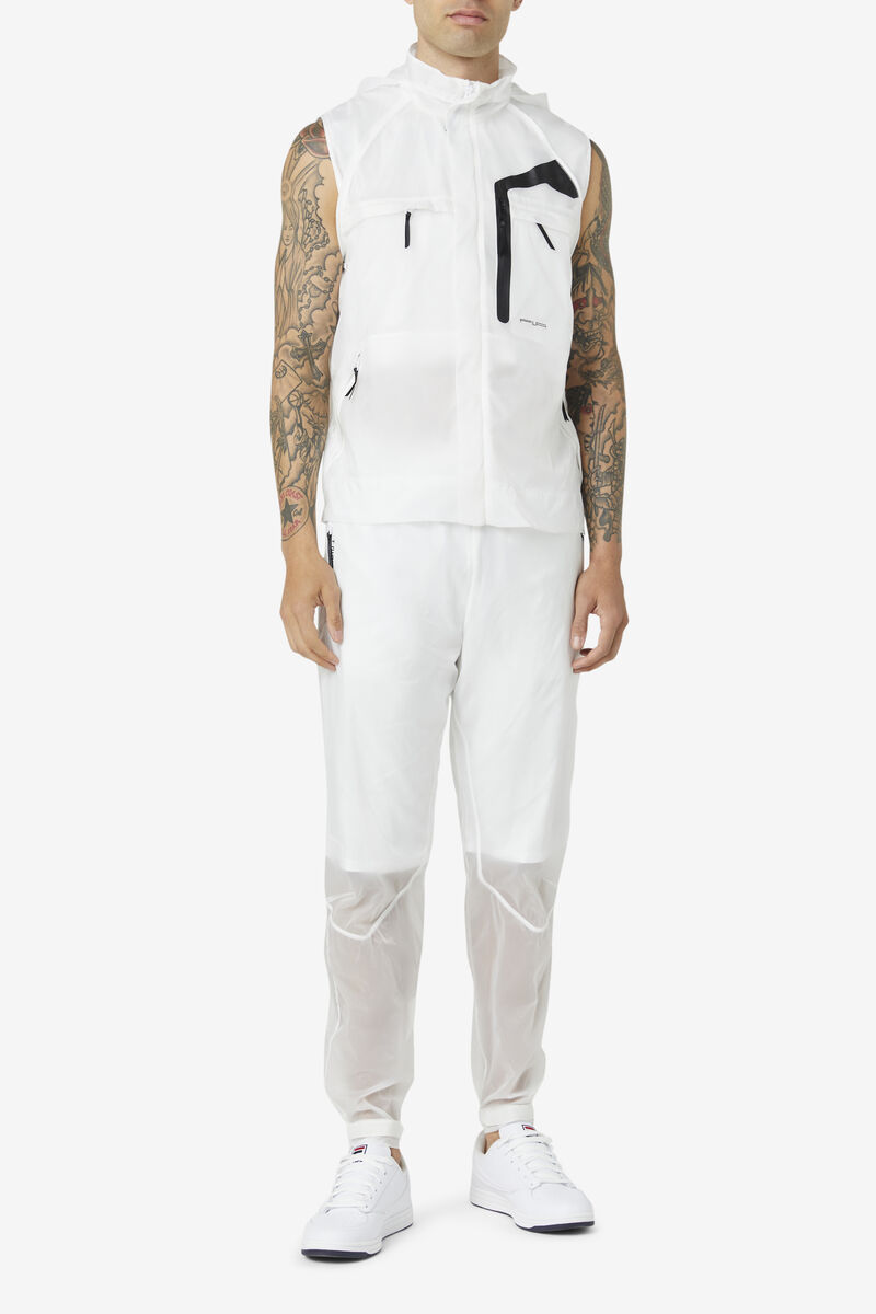 Fila Vega Wind Pant White / Black | BjTMJoCk79B