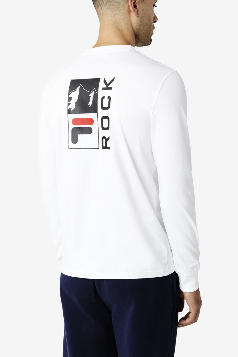 Fila Vesuvius Long Sleeve White / Black / Red | rwGAJ5T3VYR